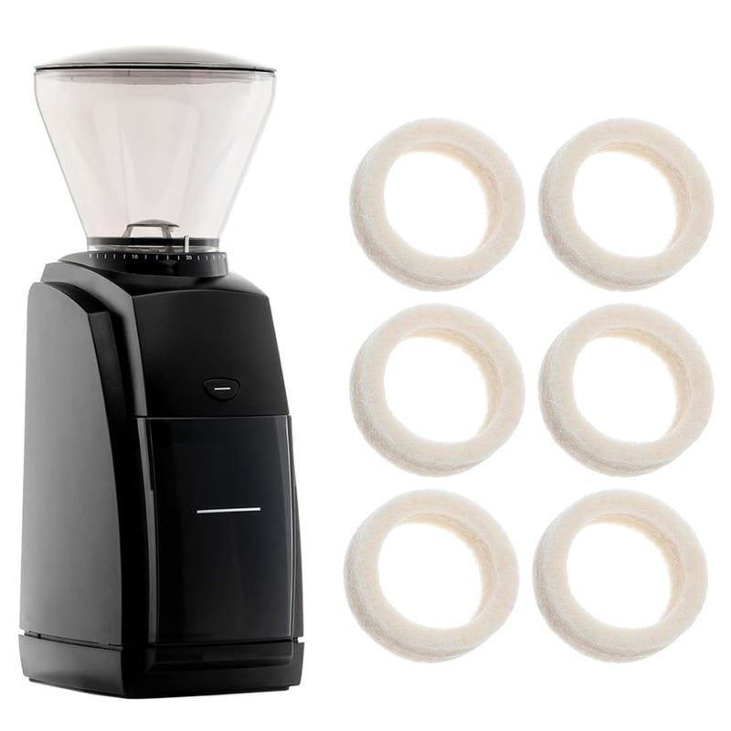 QHAND Felt Washer Replacement Compatible with Baratza Encore ESP, 6 PCS Felt Rings for Baratza Encore and Virtuoso+ - Image 1